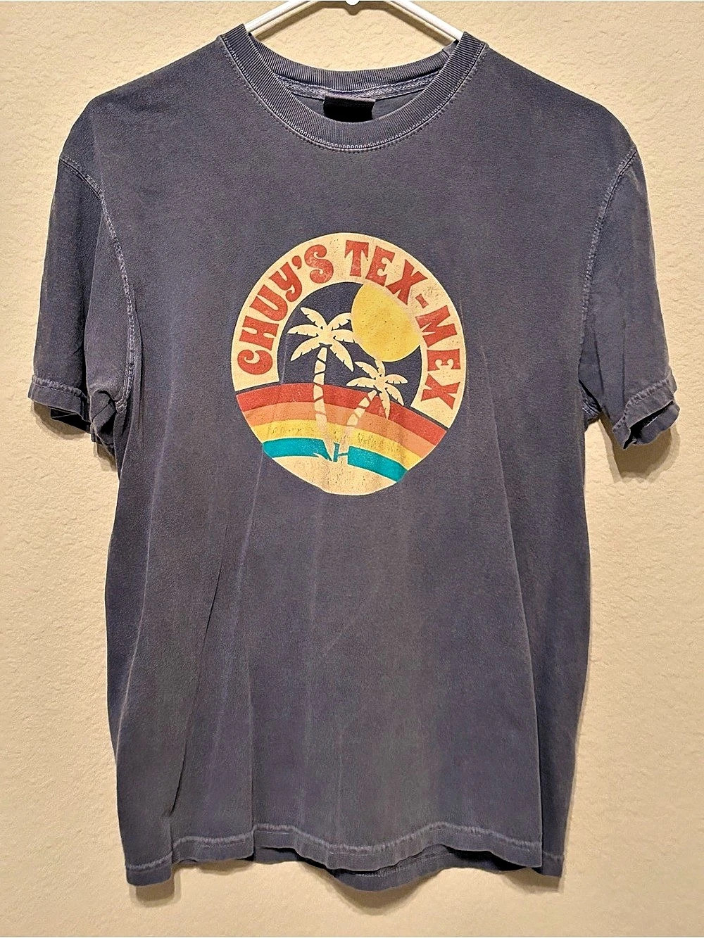 Chuy’s Tex-Mex graphic tee Graphic Tee Gray-blue | Size Medium